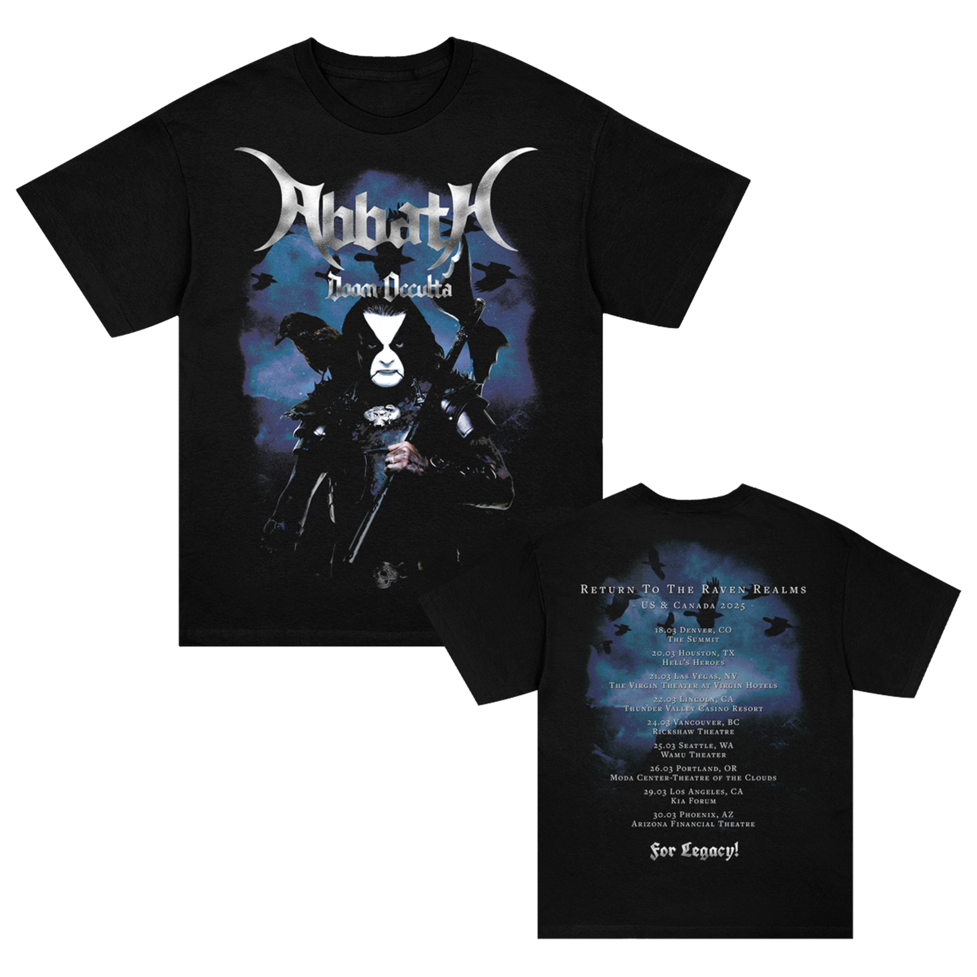 Doom Occulta 2025 Tour T-Shirt (Black)